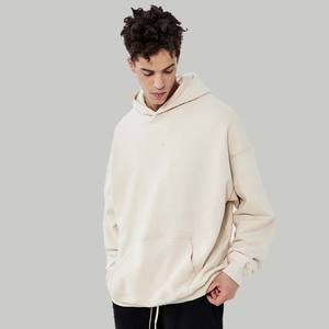 Sweat à capuche en molleton 100% coton pour homme, coupe classique, logo frontal, service OEM, poids du tissu personnalisable - Product Image 1