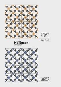 AZULEJOS DE PORCELANA MARROQUÍ DE 600X600MM AZULEJOS DE PARED Y PISO CON ACABADO MATE PARA USO RESIDENCIAL Y COMERCIAL DISEÑO DURADERO DE ALTA CALIDAD - Product Image 4