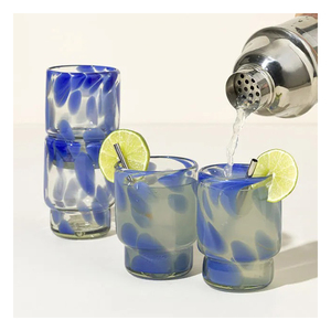 Vasos Apilables Coloridos con Diseño de Pinceladas, Juego de Vasos de Calidad Superior para Uso Diario, Procedentes de la India - Product Image 5