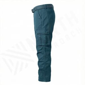 Pantalones Multibolsillos de Algodón para Hombre, Ropa de Exterior, Overoles, Color Sólido, Holgados, Casuales, Largos, Personalizados - Product Image 3