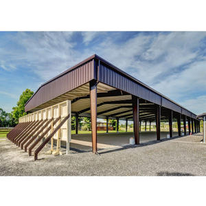 Structure en acier préfabriquée à prix abordable pour écurie, manège intérieur, terrain d'équitation et box à chevaux portable - Product Image 5