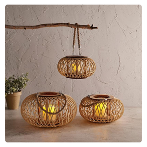LLANTAS DE BAMBÚ CON LUCES LED-DECORACIÓN DEL HOGAR ECOLÓGICO-VENTAS CALIENTES 2025 - Product Image 2
