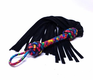 Flogger/fouet à manche multicolore Produit le plus récent Fait à la main Meilleure vente Fouet en cuir Flogger BY Industries - Product Image 5