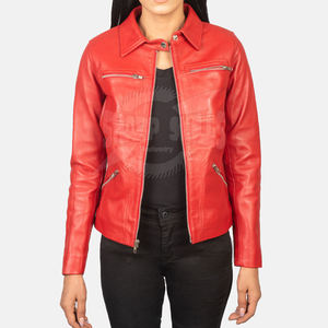 Chaqueta de cuero de alta calidad para mujer MOQ bajo chaqueta de cuero transpirable para mujer recién llegado chaqueta de cuero para mujer - Product Image 2
