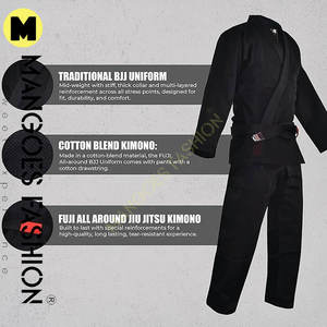 ชุดยิวยิตสูแบบสั่งทำพิเศษ 400gsm ผ้าเพิร์ลวีฟ ผ้าฝ้ายยืดก่อนตัดเย็บ ชุดกิโมโนบราซิลเลี่ยนยิวยิตสู ปักโลโก้ โรงงานศิลปะการต่อสู้ ขายส่ง - Product Image 6