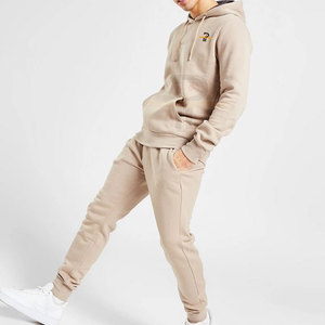 Chándal de invierno de 2 piezas de alta calidad para hombre, conjunto de joggers con capucha, ropa de calle informal de algodón 100% transpirable con logotipo personalizado - Product Image 2