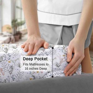 Draps de lit simples personnalisés 100% coton avec taie d'oreiller 400TC pour un sommeil confortable, draps d'hôpital disponibles - Product Image 5