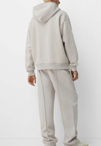 Conjunto de Chándal de Invierno para Hombre, Estilo Holgado, con Cremallera, Personalizable con Logotipo, 100% Algodón, Sudadera con Capucha y Pantalones Deportivos Holgados - Product Image 2