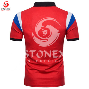 Polo informal para hombre al por mayor, ropa de verano de secado rápido de alta calidad, manga corta estampada, talla XL - Product Image 6