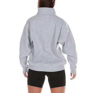 Sweat-shirt épais en polaire doux pour femme, tendance hiver, uni, personnalisable, logo personnalisé - Product Image 2
