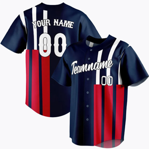 Jersey de béisbol en blanco barato de manga corta al por mayor sublimación y bordado fabricante mundial de camisetas de béisbol - Product Image 2