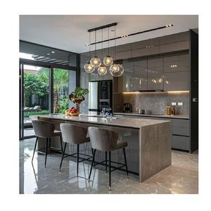 Muebles Modulares Modernos, Gabinete de Cocina de Melamina, Listo para Armar, Color Personalizado, Gabinetes de Madera MFC, Estándar SangVi CARB P2 - Product Image 4