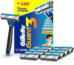 Gillette Guard 3 High Quality Disposable <b>Razor</b> For <b>Men</b> Engineered For Safe Handling And Clean Comfortable Shaving Results - Product Image 1