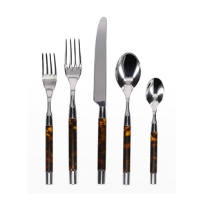 Juego de cubiertos de lujo de venta superior en acero inoxidable con asa De rienda, perfecto para vajilla y utensilios de cocina de restaurante - Product Image 4