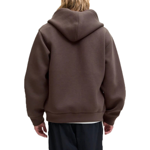Sudadera con capucha con cremallera recortada de felpa francesa y logotipo personalizado fabricantes de ropa de gran tamaño sudaderas Jersey grueso de alta calidad - Product Image 3