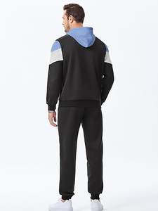 Conjunto Deportivo de 2 Piezas con Capucha, Ligero, Transpirable y Resistente al Viento para Invierno, Sudadera con Capucha de Forro Polar, Manga Larga, Informal, Unisex - Product Image 6