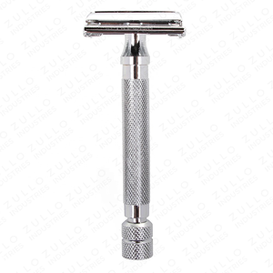Custom OEM Stainless Steel Safety Razor Double Edge Professional Grooming Razor for <b>Men</b> New Wholesale - Product Image 3