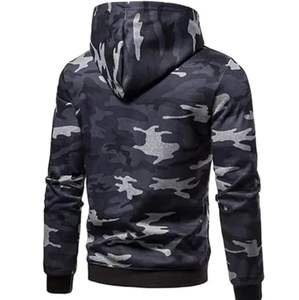 Haute qualité 100% coton hommes solide survêtement grande taille décontracté ensemble-hiver imprimé sweat à capuche pantalons de survêtement pour l'entraînement - Product Image 3