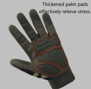 Gants de motocross personnalisés en cuir synthétique souple coupe-vent légers et respirants pour les courses de moto en plein air - Product Image 3