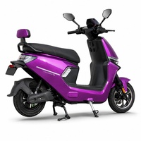 Moto de tourisme pour adultes 1000W 60V20Ah avec freins à disque avant et à tambour arrière, 45 km/h, violette