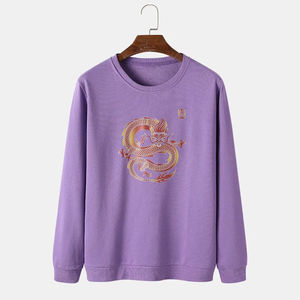 Automne hiver personnalisé Polyester/coton décontracté mode sweats à col rond matériau thermique numérique écologique respirant - Product Image 1