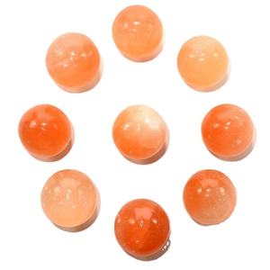 Sphère de cristal de sélénite orange naturelle polie, pierre de guérison - Product Image 2