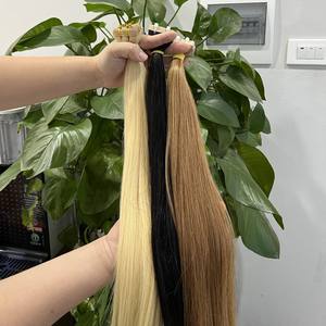 Longs prolongements vietnamiens lisses et soyeux de cheveux vierges colorés tous les cheveux alignés par cuticules - Product Image 3