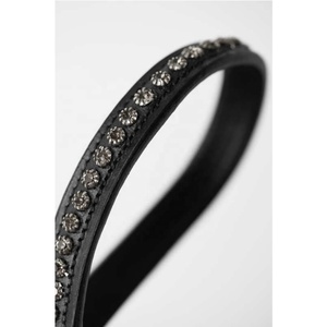 Banda Frontal para Caballo de Diseño Clásico Ligero Rub International, Forma de V, Acolchado de Cuero Suave y Cómodo, Cristales Premium - Product Image 1