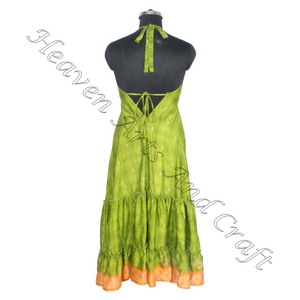 SD024 của phụ nữ Ấn Độ Pakistan Saree/shari/shari cổ điển lụa Váy hippy Boho nóng sexy tìm kiếm bông Ấn Độ của cổ điển tốt nhất - Product Image 4