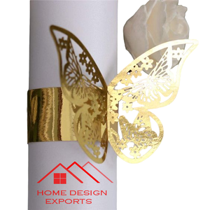 Servilletero de flores de Metal con acabado dorado de diseño llamativo, servilletero de lujo para el hogar, Hotel, boda, eventos, fiesta, decoración, servilletero - Product Image 6
