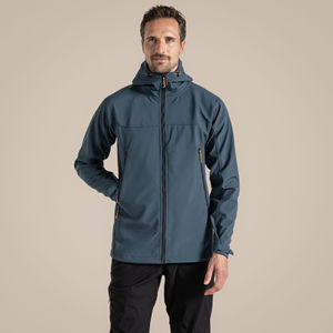 Chaqueta Softshell Premium con Capucha, Logotipo Frontal, Impermeable, de Secado Rápido, Transpirable y Cómoda para Aventuras al Aire Libre, Rendimiento en Todo Tipo de Clima - Product Image 1