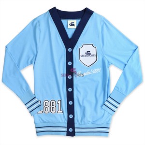 Cárdigan Unisex de estilo universitario Vintage personalizado, suéter de punto suelto con cuello en V, Top universitario con letras Jacquard, prendas de punto universitarias para hombres - Product Image 1