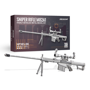 Kit de bricolage fusil de précision M82A1 <span class=keywords><strong>Piececool</strong></span>, jouet éducatif, <span class=keywords><strong>puzzle</strong></span> unisexe, modèle de <span class=keywords><strong>puzzle</strong></span> en métal <span class=keywords><strong>3D</strong></span> de haute qualité pour adultes - Product Image 1