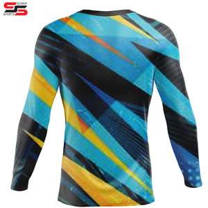 Camiseta de Compresión de Alta Calidad Personalizada por Sublimación para BJJ MMA, Camiseta de Jiu Jitsu Unisex de Secado Rápido y Transpirable al por Mayor - Product Image 2