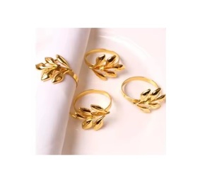 Classic Circle Serviette Buckles Holder Gold Metal Napkin <b>Rings</b> for Wedding Party Dinner Christmas Thanksgiving Table Decor - Product Image 2