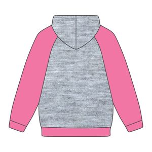 1908 Grey Body Pink Raglan Sleeves Pullover Sudadera con capucha Mezcla de algodón Hermandad de mujeres griega Ropa personalizada Divine Nine HBCU Ropa griega - Product Image 3