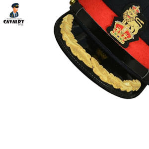 Gorra de pico de producto de la más alta calidad hecha a mano a precio razonable, gorras de pico de oficial para hombres de CAVALRY SKT COMPANY - Product Image 6