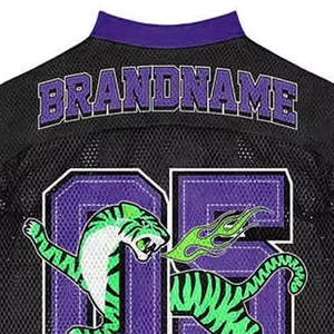 Camiseta de Fútbol Americano de Manga Corta de Malla al por Mayor, Uniforme de Fútbol Americano 100% Poliéster, Camiseta de Malla para Mujer - Product Image 4