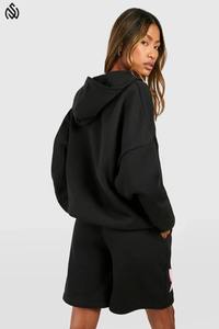 Sudadera con capucha de manga larga para mujer, sudaderas con capucha para gimnasio y yoga, logotipo personalizado, sudaderas con cremallera para entrenamiento deportivo para mujer - Product Image 2