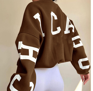 Nouveaux sweats d'hiver sans col en sublimation pour hommes et femmes, surdimensionnés, personnalisés, style streetwear avec décoration perforée - Product Image 2