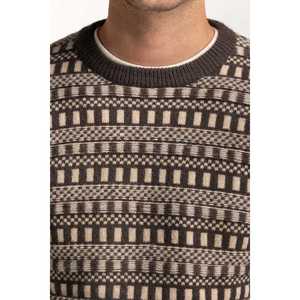 เสื้อคาร์ดิแกนคอกลมลายเรขาคณิตสำหรับผู้ชาย ผ้าฝ้าย 100% เสื้อฮู้ดสำหรับฤดูใบไม้ร่วง พิมพ์ลายตัวอักษรและตกแต่ง - Product Image 1