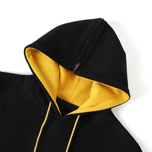 Sudadera con Capucha Unisex de Felpa con Forro Polar para Invierno, Bordado Chenille, Cordones, Detalles en Dorado y Rojo, 100% Orgánico, Marca Tuskegee Black Prep - Product Image 3