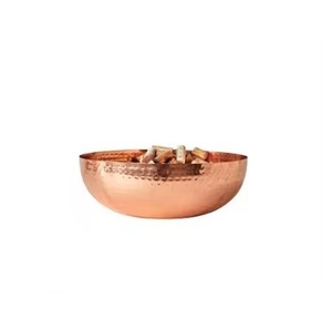 Cuencos Decorativos de Metal de Cobre con Diseño Redondo y Elegante para el Hogar y Hoteles, Cuenco Decorativo a Bajo MOQ y Precio Económico - Product Image 3