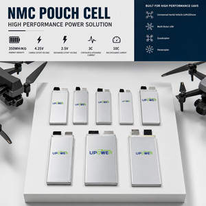 ULi 3.7V 12.5Ah 10C 350Wh/KG NMC Pouch-cel Semi-vaste-stof batterijcel Hoge ontlading Vaste vleugel UAV Hexacopter Multi-rotor - Product Image 4