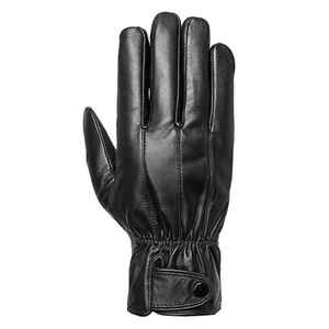 Gants d'hiver en cuir de mouton véritable personnalisés pour hommes Gants de conduite en coton confortables pour vêtements décontractés-Vente en gros du fabricant - Product Image 5