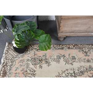 พรมขนสัตว์ตุรกีขนาด38x69ฟุตแนววินเทจสีเบจและน้ำตาลผ้าทอแบนสำหรับตกแต่งห้องนั่งเล่นพื้นหลังเป็นยาง - Product Image 5