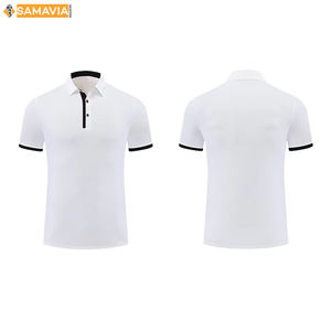 เสื้อโปโลพิมพ์ลายของผู้ชายเสื้อโพลีเอสเตอร์ผสมผ้าสแปนเด็กซ์ทรงพอดีตัวปกติเสื้อโปโลมีสไตล์ลำลองยืดหยุ่นใส่สบายมีสไตล์ - Product Image 1