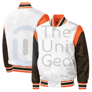 แจ็กเก็ตบอมเบอร์แจ็คเก็ตผู้ชายมาใหม่สไตล์เบสบอลวิทยาลัยพร้อมคอตั้ง - Product Image 2