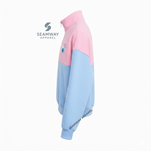 Sudadera casual con cuello simulado y cremallera corta Jack And Jill Of America - Product Image 3