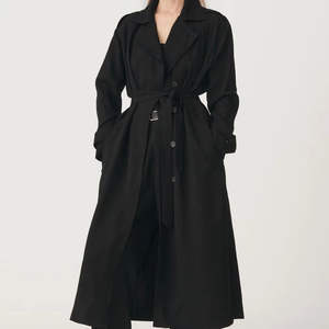 Abrigo de Lana Personalizado para Mujer, Forro de Lana, Largo, Invernal, Informal, Cuello Alto, Secado Rápido, Ropa de Oficina - Product Image 1